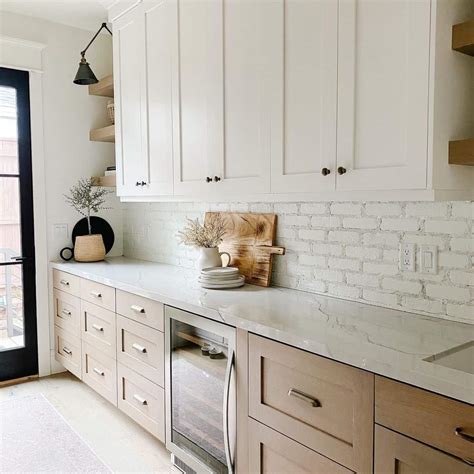 oak cabinets with elemental blue steel|warm white oak cabinets.